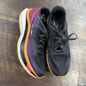 Saucony Women's Endorphin Pro Running Shoes Size 9 Sunset EUC Sneakers - Picture 1 of 7