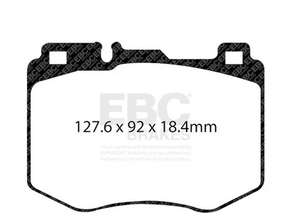 For 2016 Mercedes C450 AMG Brake Pad Set Front EBC 22829DNXS Foto 1 de 4