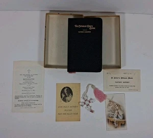 Father Lasance Catholic Girl's Guide 1940s Latin English Mass W/Box Pope Pius XI - Picture 1 of 24
