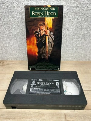 " Robin Hood The Prince Of Thieves" 1991 VHS Movie Kevin Costner Morgan Freeman - Image 1 of 4