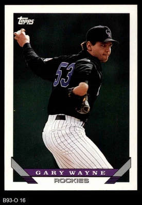 1993 Topps Traded #16 Gary Wayne T Rockies 8 - NM/MT - Image 1 of 2