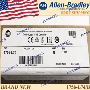 1PC New Sealed AB 1756-L74/B ControlLogix 16MB Controller 1756L74 SerB Free Ship - Picture 1 of 8