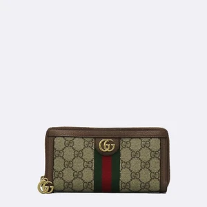 Gucci 523154 GG logo Ophidia Marmont zip-up long wallet - Picture 1 of 5