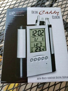 Reloj Caddy Escritorio Estilo Vida Multifunción Pantalla Digital Nuevo - Imagen 1 de 3