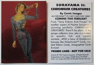 Sorayama II 2 Chromium Creatures Promo Card 1993 Comic Images free shipping - Picture 1 of 1