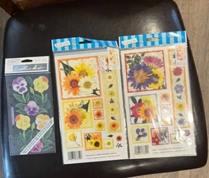 E-Z Rub-On Transfers Romantic Roses Vellum  Stickers Lot Of 3 Spring Summer - Picture 1 of 1