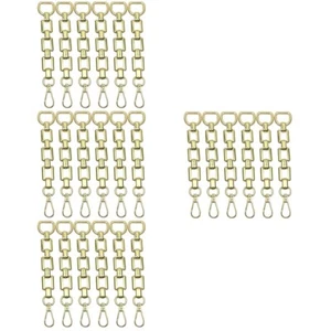 6PCS Metal DIY Replacement Delicate Hollow Bag Extender Strap - Picture 1 of 12