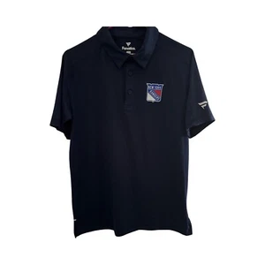 Polo Fanatics Azul Marino Manga Corta New York Rangers, Cuello, Elástico Mediano - Imagen 1 de 6
