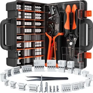 SOMELINE® 1.0–2.0mm Connector Kit, 24 Types, 32–22 AWG Crimper, JST–SH 1.0mm/GH - Picture 1 of 9