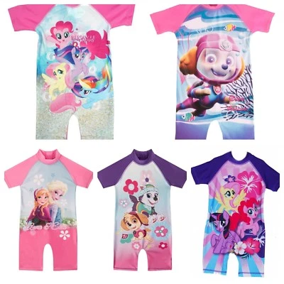 VARIOUS Mädchen Badeanzug Sun Paw Patrol My Little Pony Schwimmen 1 2 3 Jahre Figur