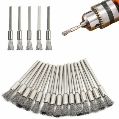 30PC Stainless Steel Wire Brush Set Dremel Tool Rotary Die Grinder Removal Wheel - Image 1 of 4