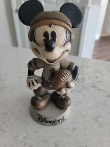 Disneyland Resorts Mickey Mouse Football Player Bobblehead Limited Edition Heavy