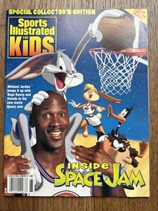 1996 MICHAEL JORDAN Sports Illustrated COLECCIONISTAS Revista SPACE JAM Póster INCL - Imagen 1 de 7