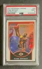 2007 Bowman Chrome Refractor Kobe Bryant #24 /299 PSA 9 MINT