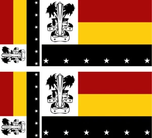 PAPOUASIE NOUVELLE GUINEE Lot 4 Vinyl Stiker autocollant Drapeau flag Madang - Imagen 1 de 1