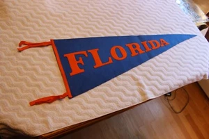 Awesome early 1900s University of Florida 29" soft felt pennant w/sewn letters - Picture 1 of 6