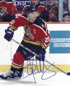 Autographed BRAIN SKRUDLAND Florida Panthers 8x10 photo - COA - Picture 1 of 1