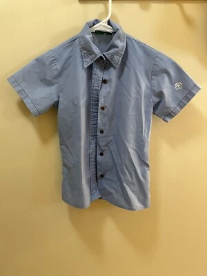Girl Scouts Brownie Uniform Kids Blue Short Sleeve Shirt - Image 1 of 4