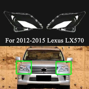 For 2012 2013 2014 2015 Lexus LX570 Clear Headlight Lens Cover Pair - Foto 1 di 6