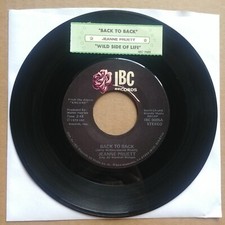 JEANNE PRUETT Back To Back 45 7" COUNTRY Record Vinyl 1979 IBC Records