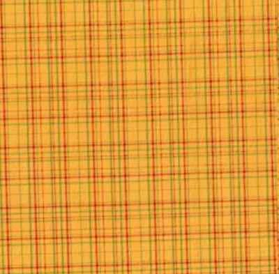 BOLT END Dick and Jane Coordinate Pretty Plaid Yellow OOP Fabric By FQ - 1/4 YD - Image 1 of 4