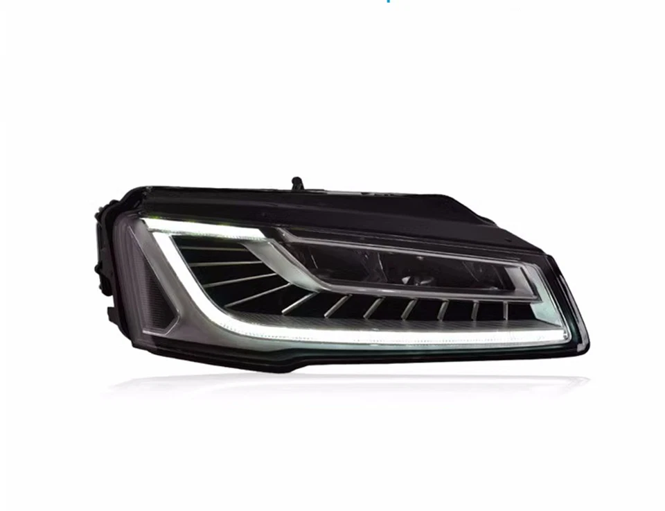 Conjunto de faros LED delanteros exteriores de plástico ABS para Audi A8 2011-2017 Foto 1 de 4