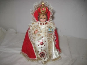 OLD VINTAGE RELIGIOUS 1966 COLUMBIA ITALY INFANT OF PRAGUE STATUE 9" - Picture 1 of 8