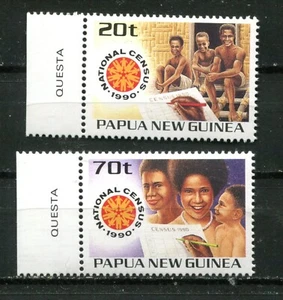PAPUA NEW GUINEA 1990, CENSUS, Scott 733-734, MNH - Picture 1 of 1