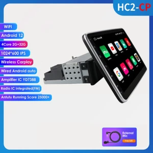 10.1" Smart Android 12 4G WiFi Single 1DIN Car Radio Stereo GPS Rotatable Screen - Picture 1 of 24