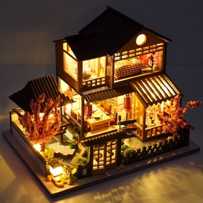 Casa rodante CUTEBEE jardín japonés hágalo usted mismo kit para casa de muñecas - casa de madera en miniatura para hobbyi - Imagen 1 de 4