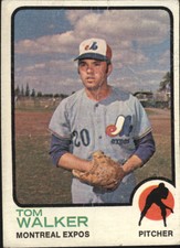 1973 Topps Montreal Expos Baseball Card #41 Tom Walker RC - FAIR