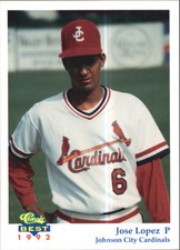 1992 Johnson City Cardinals Classic/Best #15 Jose Lopez