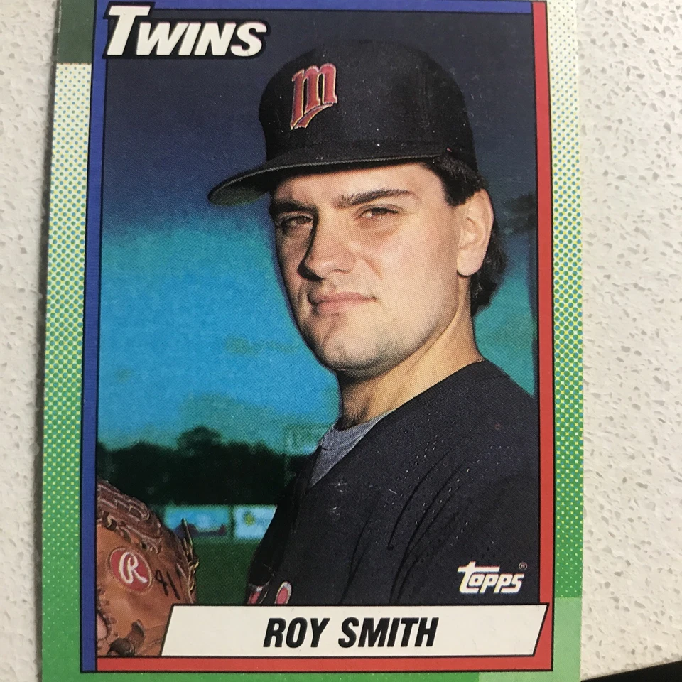 ⚾️ROY SMITH 1990 Topps # 672 autographed signed card MINNESOTA TWINS 90 AUTO - Image 1 of 2