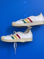 Adidas Superstar Foundation White Linen Green Leather Suede RARE Men's 11.5  | eBay