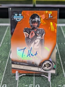 Bowman U Sapphire Travis Hunter 2023 automático naranja/25 #PA-THU 1st Bowman - Imagen 1 de 15