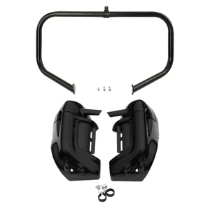 Lower Vented Leg 6.5" Speakers Engine Guard Fits For Harley Electra Glide 09-13 - Foto 1 di 14