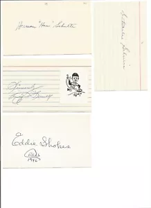 Rip Sewell signed 3x5 index card 1932 Detroit Tigers baseball - Picture 1 of 1