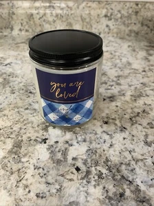 Bath & Body Works Gingham Single Wick Scented Candle You Are Loved New - Picture 1 of 3