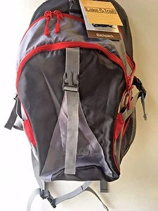 NEW Lake & Trail Backpack School Camping Hiking - Red/Gray/Black - FREE SHIP - Picture 1 of 9