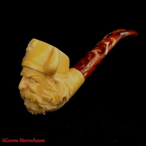 Viking Block Meerschaum Pipe, Pipe Fumar Pipa De Tabaco Pipa Pfeife AGM-1331 - Imagen 1 de 12