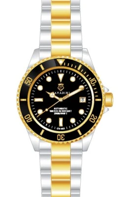 Herrenuhr Automatikuhr Edelstahl 30 BAR 45mm Bicolor-schwarz Miyota 8215 CV-463X - Bild 1 von 3