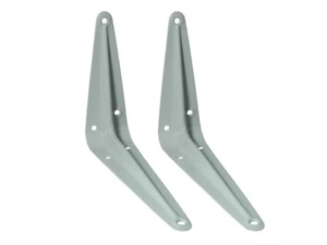 4 Inch By 5 Inch 100mm By 125mm Shelf Support Bracket White London 1 Pair - Picture 1 of 1