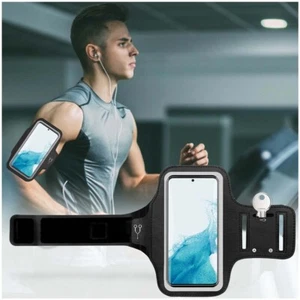 For iPhone 15/14/13 Pro Max Holder Armband Case Sports Running Exercise Arm Band - Picture 1 of 24