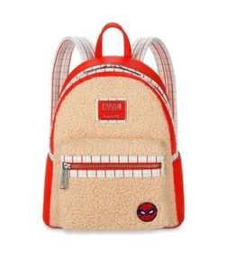 Mini mochila Loungefly de piel sintética con gran poder Spider-Man de los parques de Disney nueva - Imagen 1 de 3