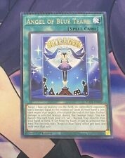 Yugioh! Angel of Blue Tears - Rare - 1st Edition NM English Error Top Edge Crimp