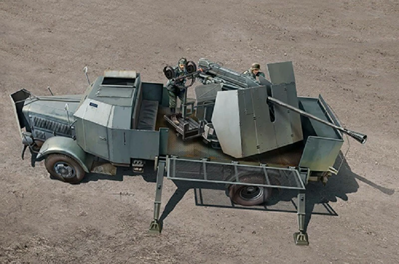 TRUMPETER GERMAN L4500A mit 5cm Flak 41 II 1:35 09594 - Immagine 1 di 1