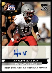 Juego profesional 2022 borrador autógrafo Jaylen Watson Washington State Cougars - Imagen 1 de 2