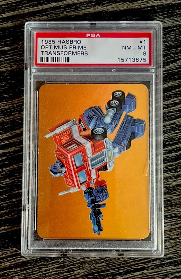 1985 Hasbro Transformers Optimus Prime Autobots Rookie RC #1 PSA 8 NM-MT LOW POP - Image 1 of 2