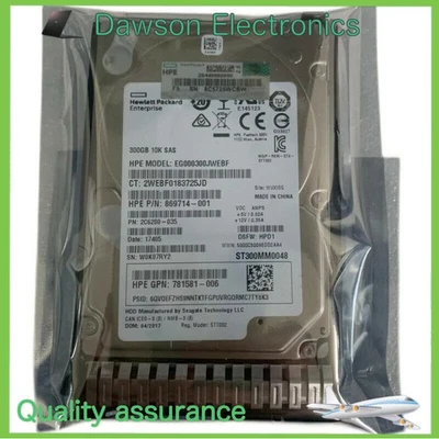 HPE 300GB 872475-B21 872735-001 SAS 10K 2.5IN 12Gbps ENTERPRISE SC DS HDD C - Image 1 of 4