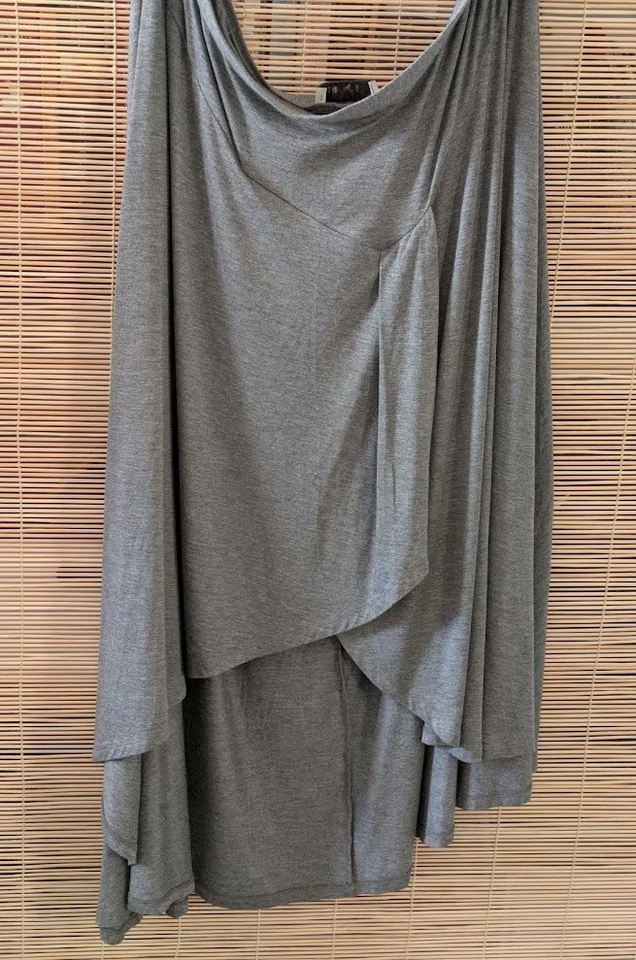 Per Una Plus Size 24 Grey Skirt - Elasticated Waist - Image 1 of 1